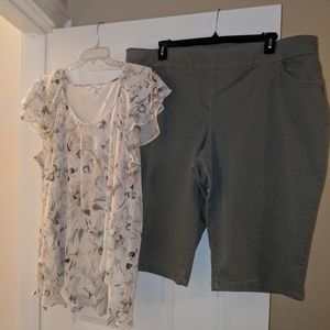 Women's Plus Size Summer capri set size 2x/22